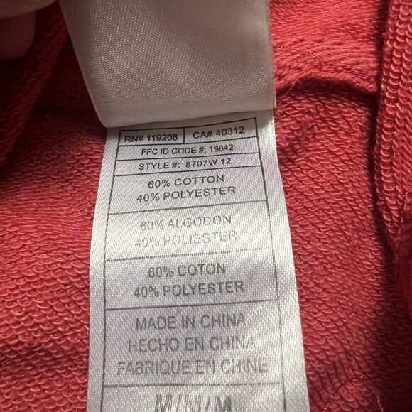 Adidas Chicago Bulls Hoodie Bull And Leaf Red Pullover Medium - Picture 7 of 9